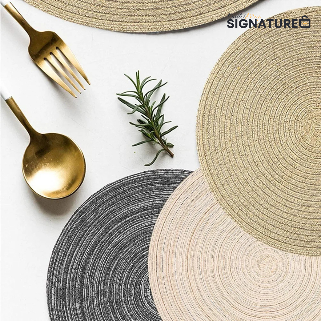 Conjunto Jogo Americano Trançado Signature-0192-OutletMup-OutletMup