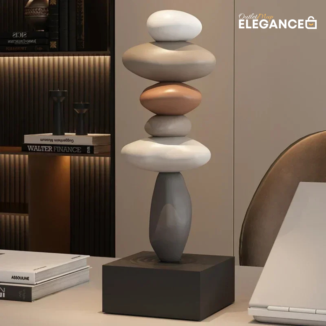 Escultura Decorativa de Pedra Elegance-0170-OutletMup-OutletMup