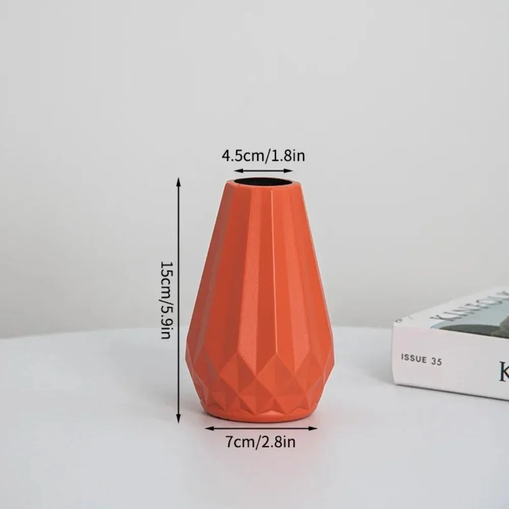 Vaso Decorativo Formato Diamante-0163-OutletMup-OutletMup