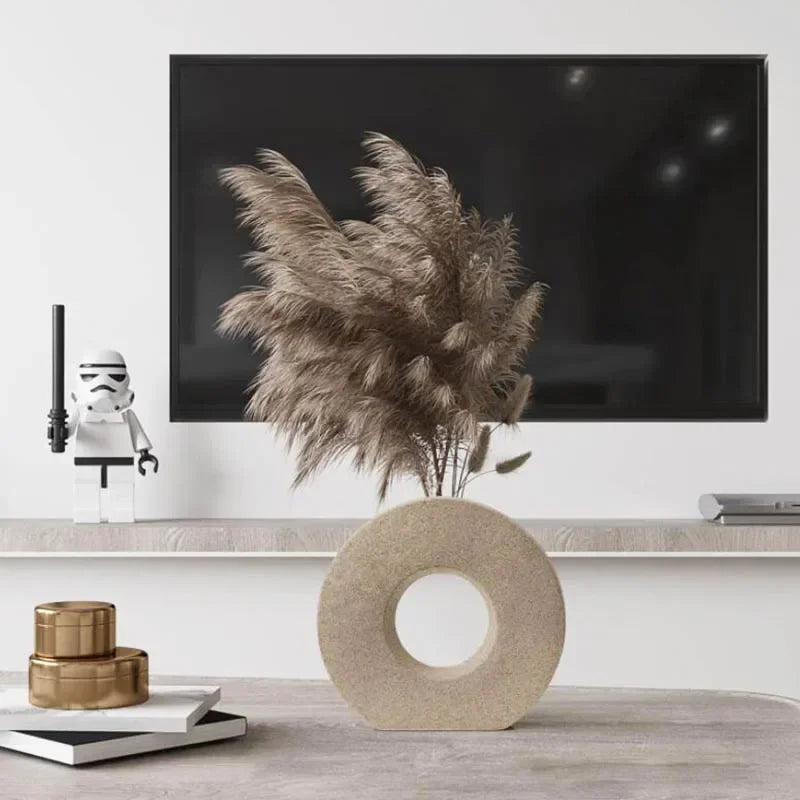 Vaso Donut de Cerâmica Elegance-0183-OutletMup-OutletMup