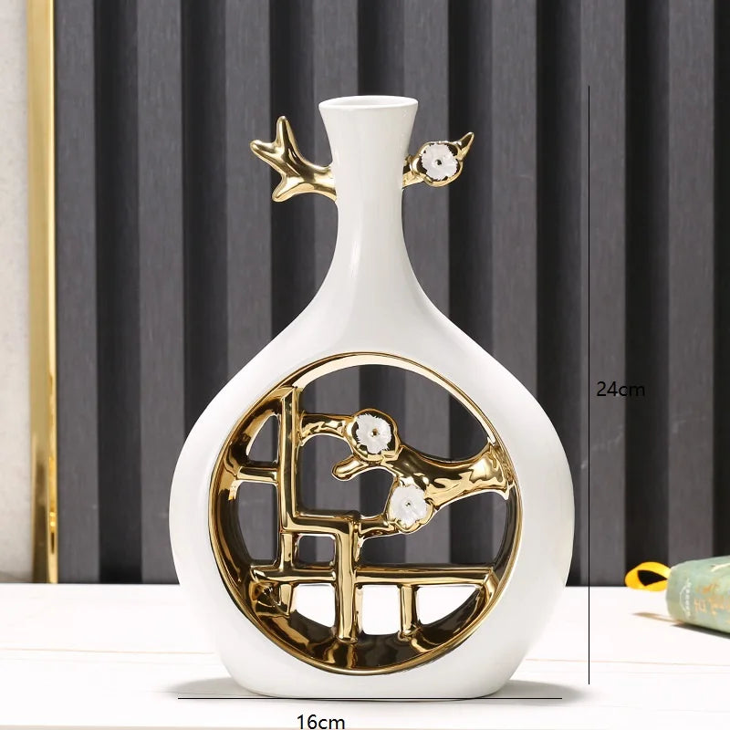 Oriental Ceramic Flower Vase