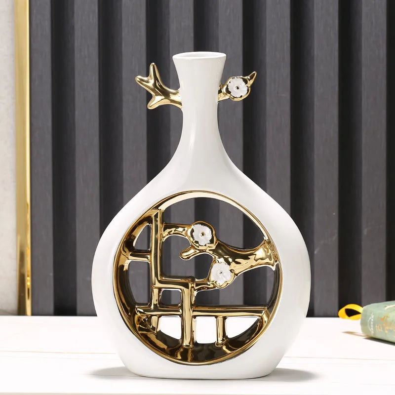 Oriental Ceramic Flower Vase