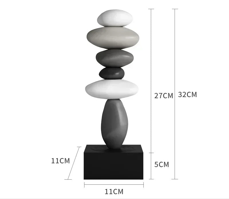 Escultura Decorativa de Pedra Elegance-0170-OutletMup-B-OutletMup