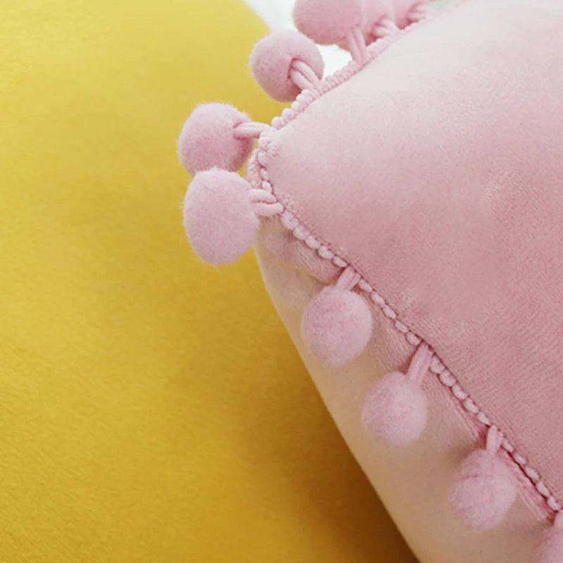 Capa de Almofada de Veludo com Bolinhas Mup-0023-OutletMup-OutletMup