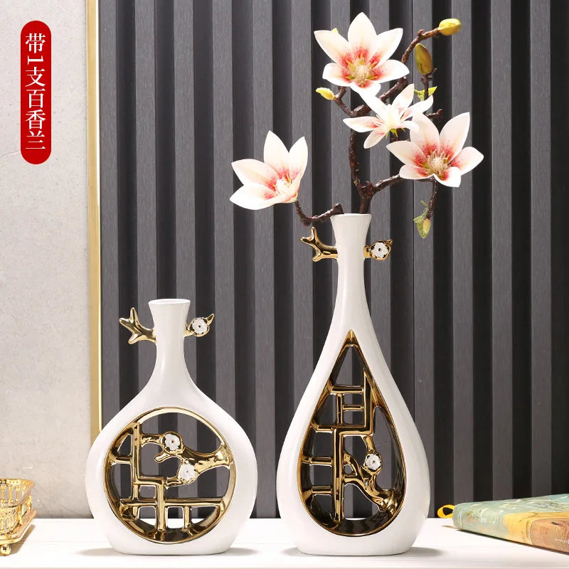 Oriental Ceramic Flower Vase