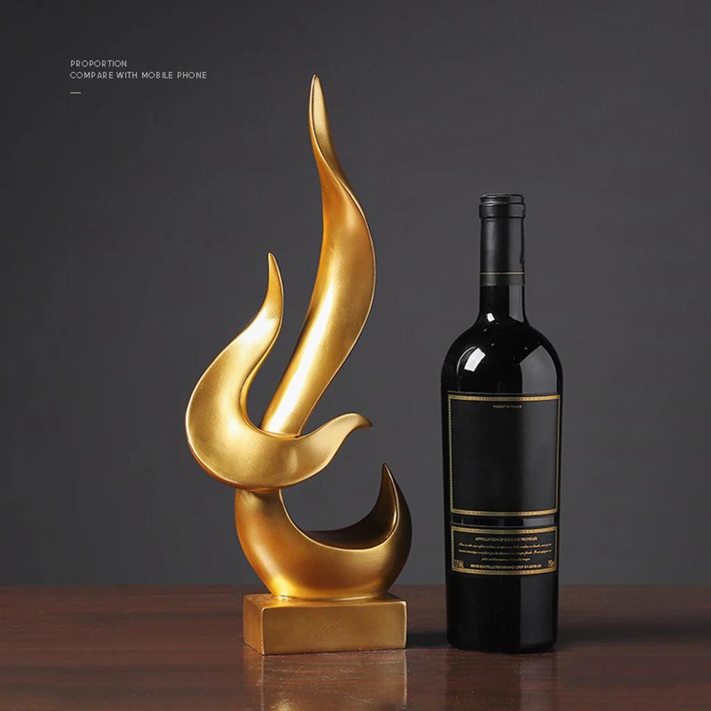 Escultura Abstrata em Resina para Decoração Moderna de Casa e Escritório Mup-0042-OutletMup-OutletMup