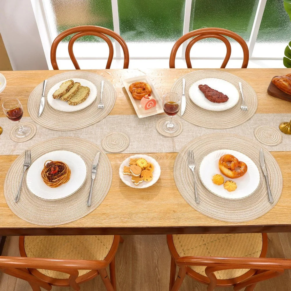 Conjunto Jogo Americano Trançado Signature-0192-OutletMup-OutletMup