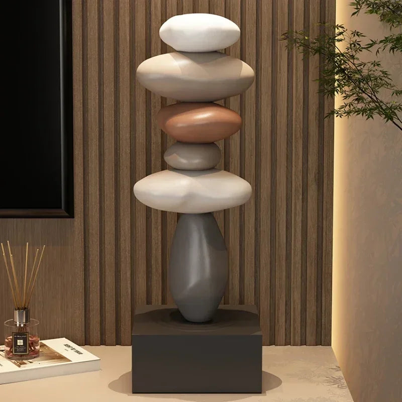 Escultura Decorativa de Pedra Elegance-0170-OutletMup-OutletMup