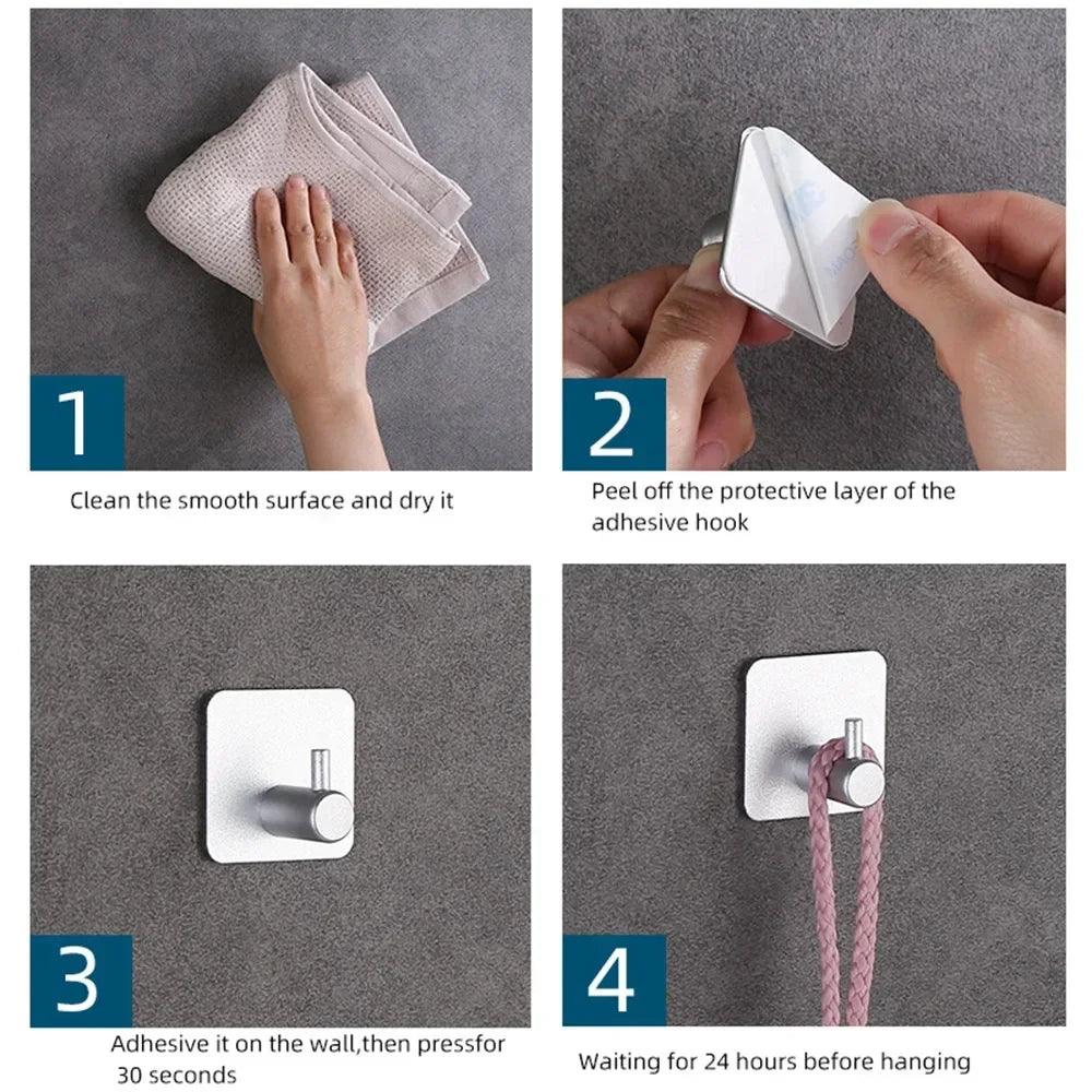 Gancho de Parede Adesivo para Toalhas, Roupas e Acessórios Mup-0056-OutletMup-OutletMup