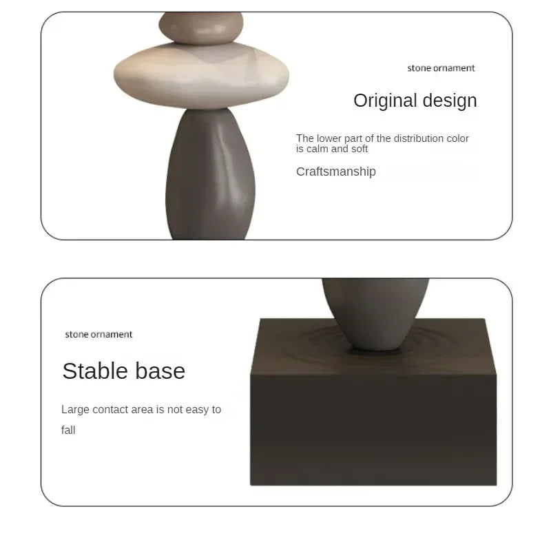 Escultura Decorativa de Pedra Elegance-0170-OutletMup-OutletMup