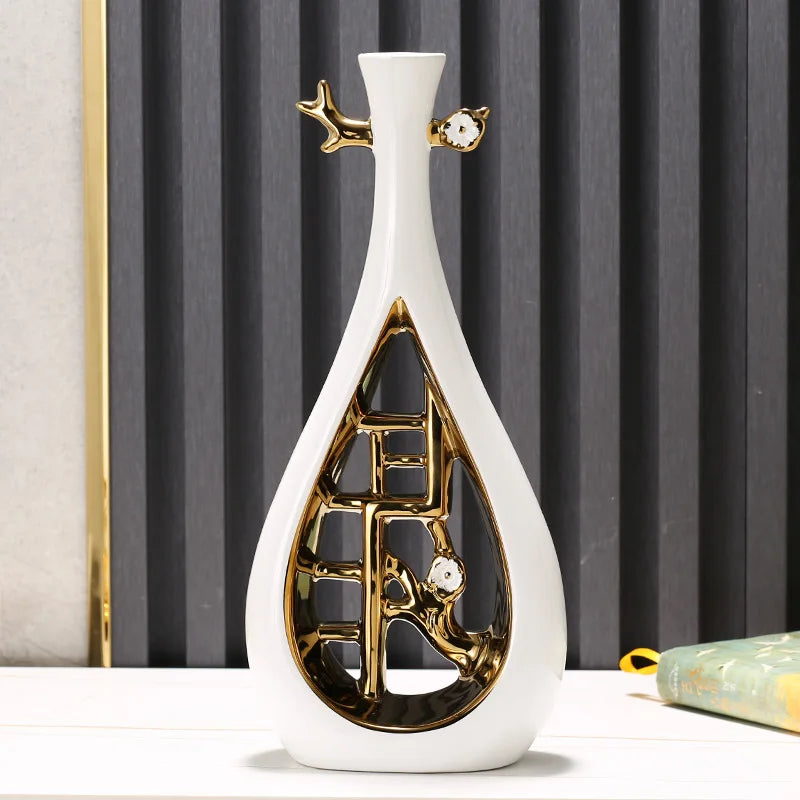 Oriental Ceramic Flower Vase