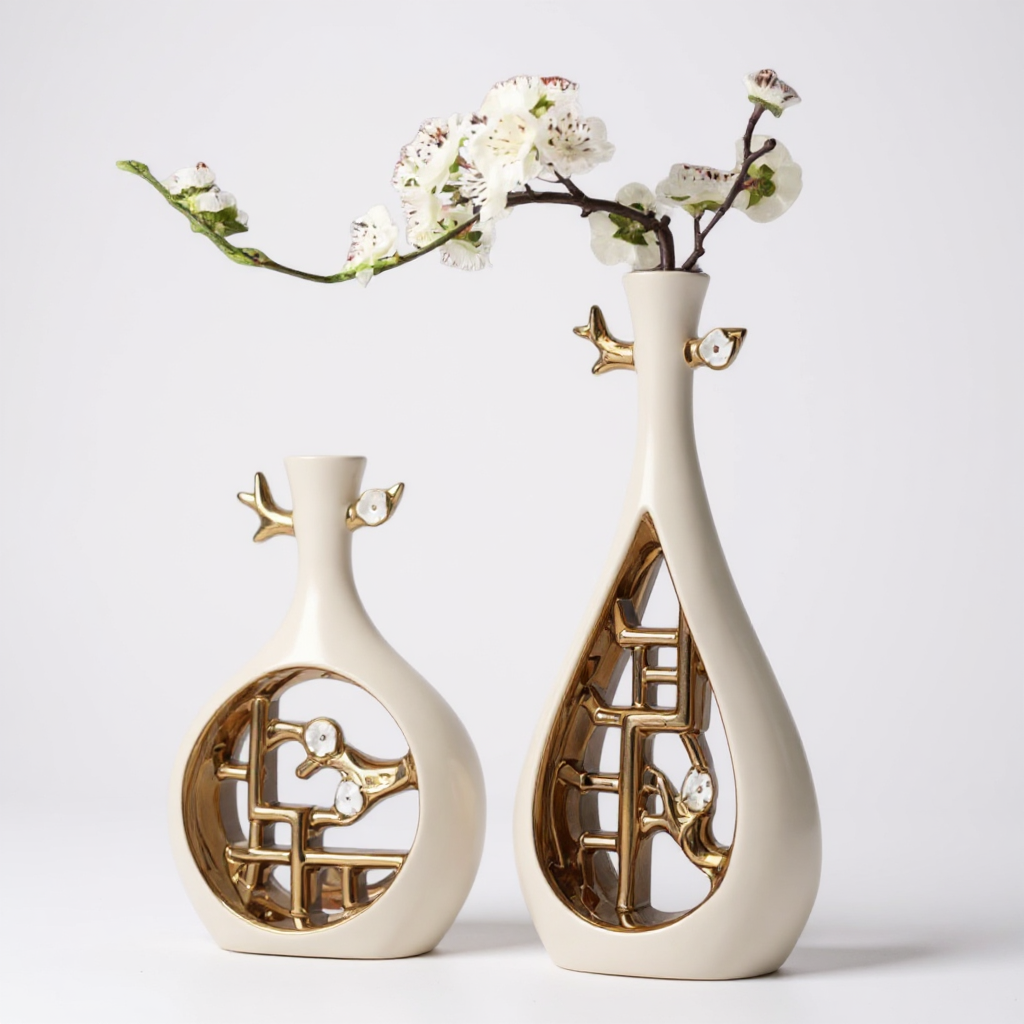 Oriental Ceramic Flower Vase