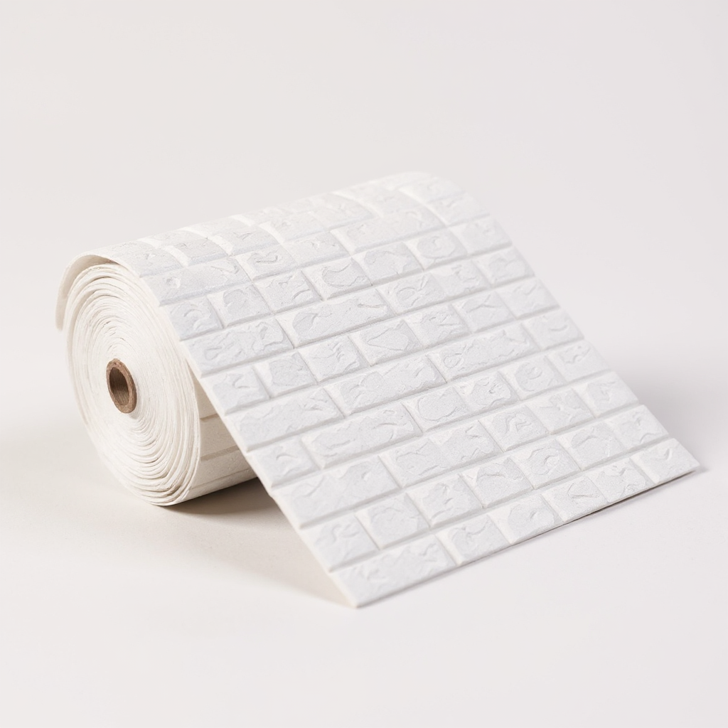 Self-Adhesive 3D Brick Wallpaper (10m Long Roll) Mup