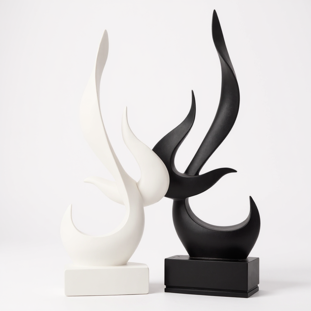 Abstract Sculpture Flames