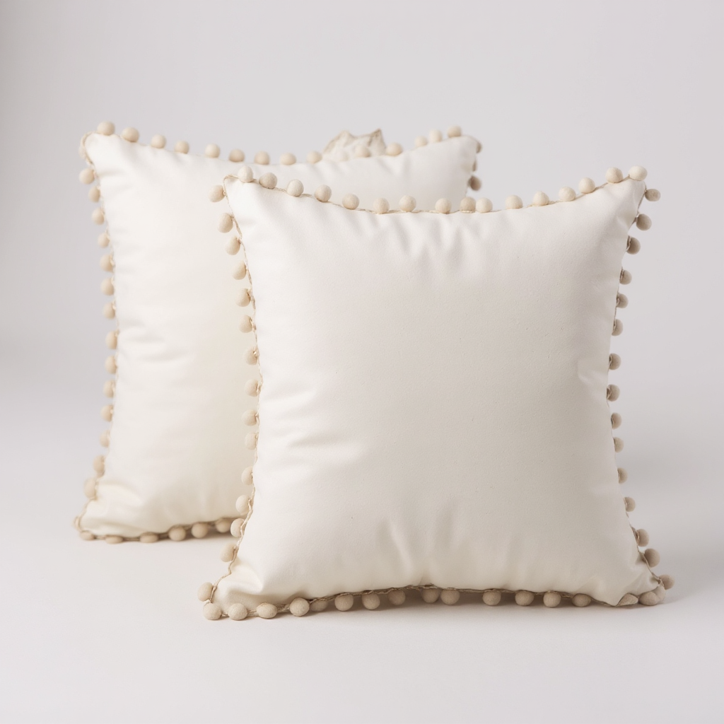 Embroidered Velvet Cushion Cover