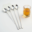 Set of 4 Long Steel Spoons