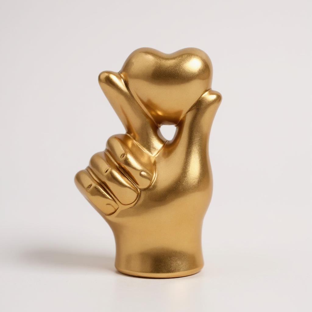 Heart Gesture Sculpture