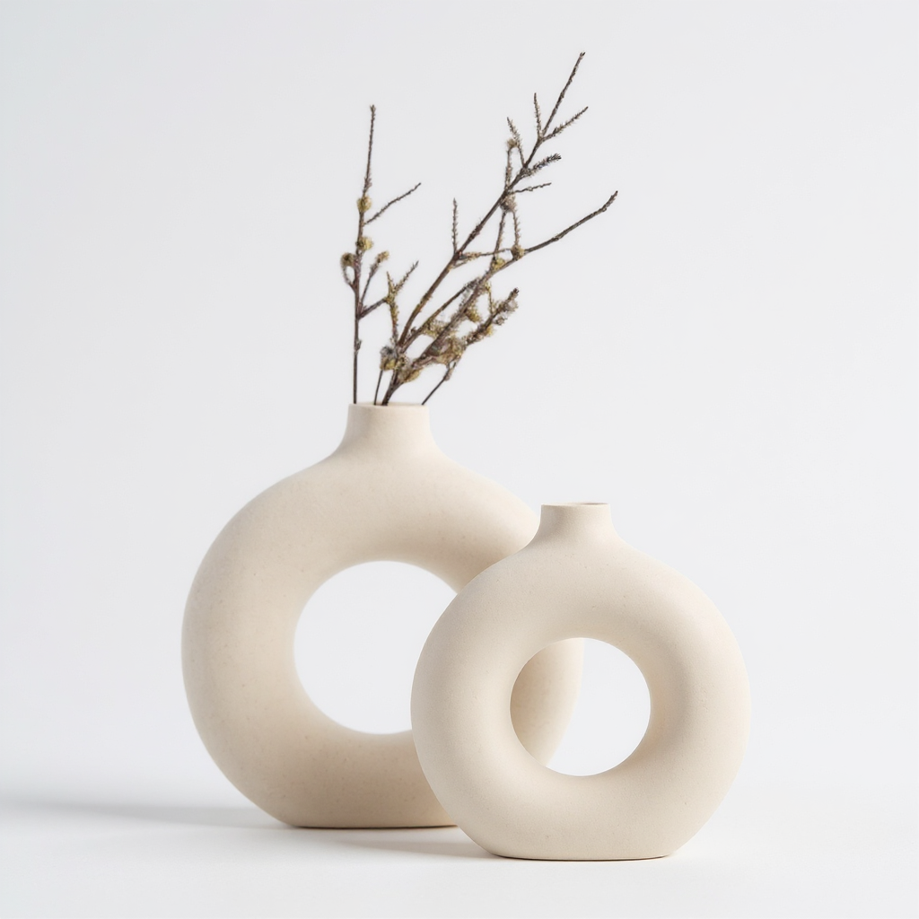 Hollow Ceramic Vase