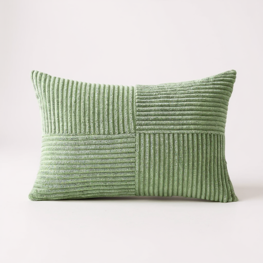 Striped Velvet Cushion Cover