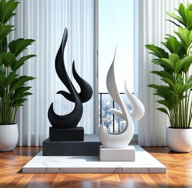 Abstract Sculpture Flames