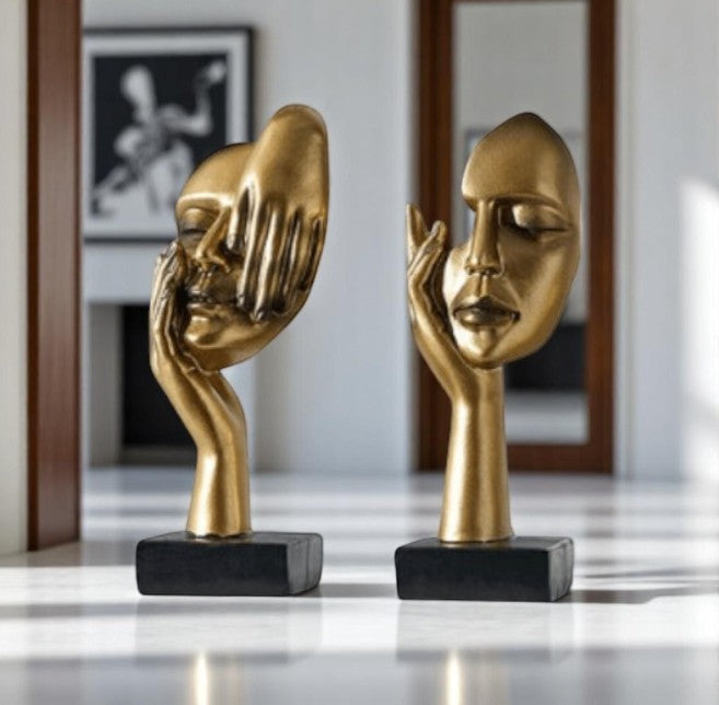 Abstract Resin Statue Expressions