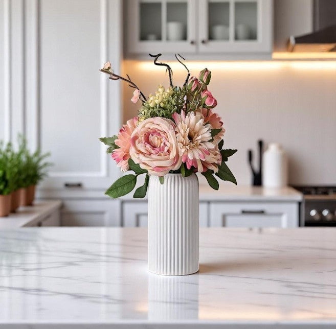 Decorative Vase with Ceramic Finish