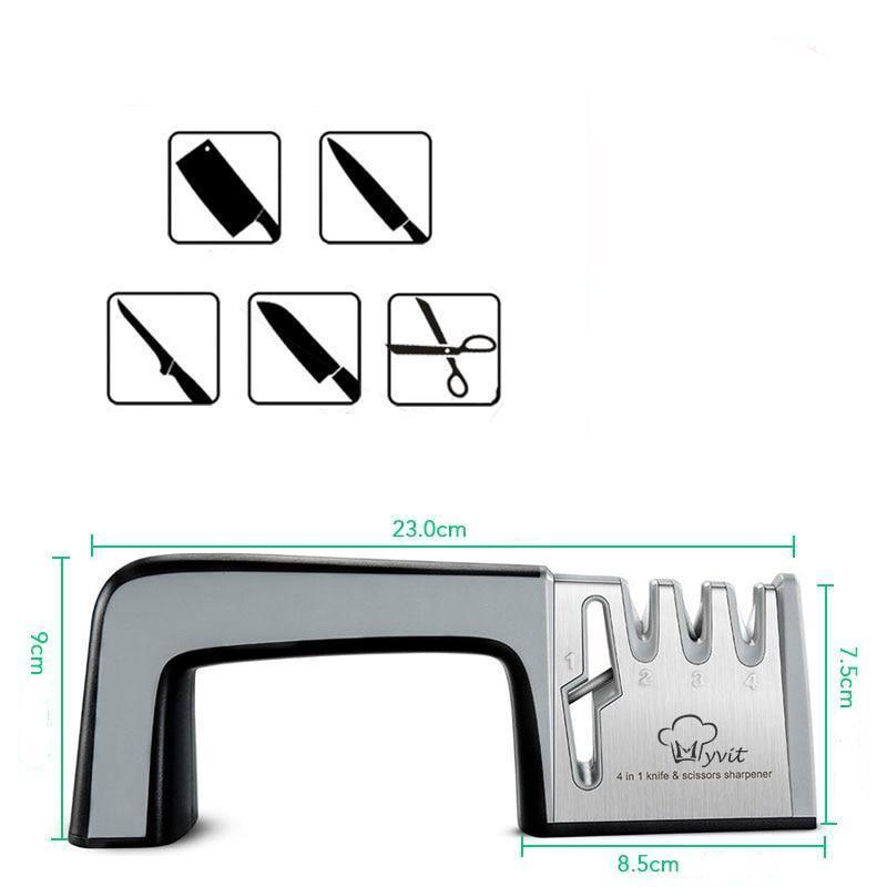 Afiador Japonês Profissional 4 em 1 para Facas e Tesouras Mup-0004-OutletMup-OutletMup