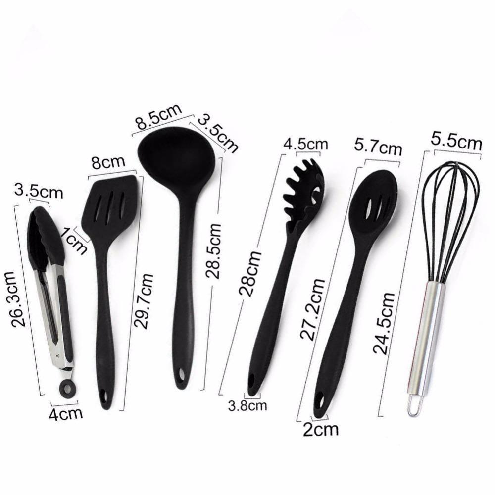 Conjunto de Utensílios em Silicone Resistentes e Práticos para Cozinha Mup-0036-OutletMup-OutletMup